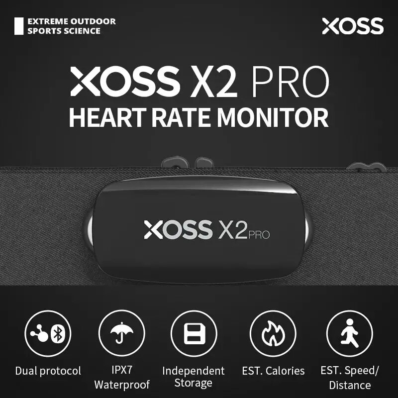 Breath Rate Monitor - XOSS X2 Pro Chest Strap Heart