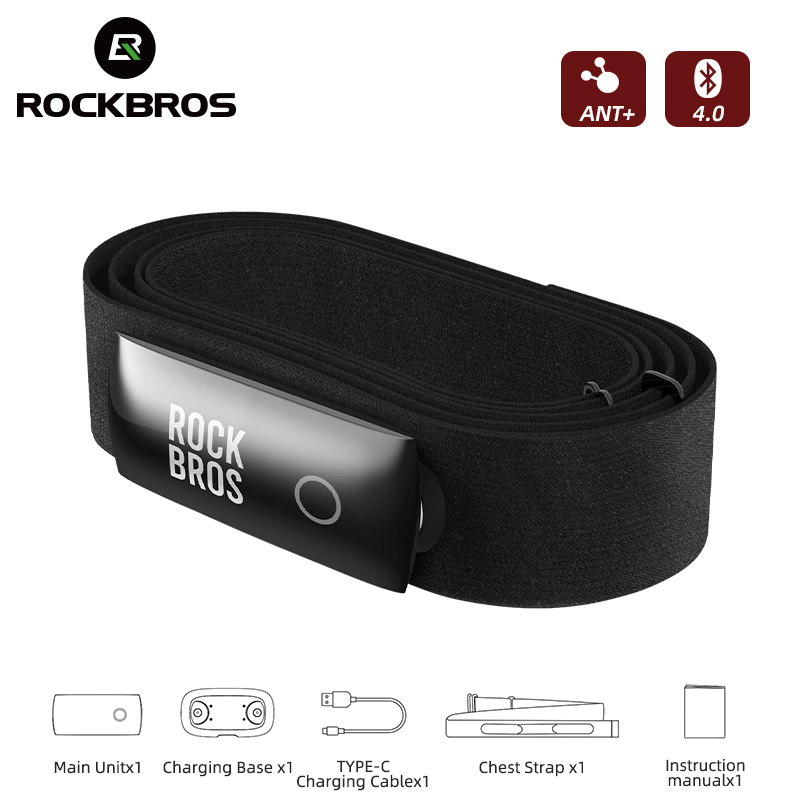 Breath Rate Monitor - ROCKBROS H828 Heart Rate Sensor Bluetooth