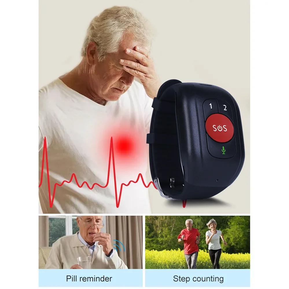 Elderly 4G LTE SOS Watch GPS T - Fall Detection Watch incelemesi ve fiyatı