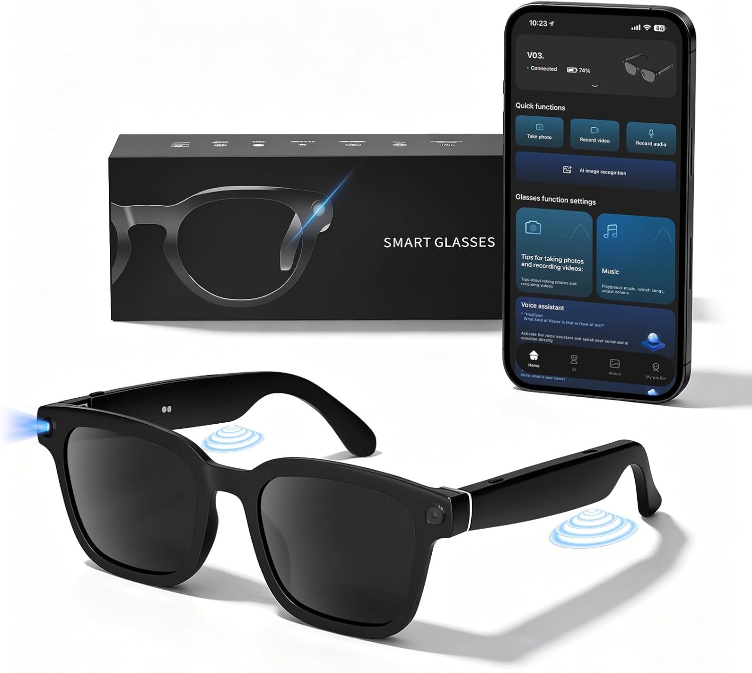 HD Camera Bluetooth Smart Glas - Smart Glasses Lens incelemesi ve fiyatı