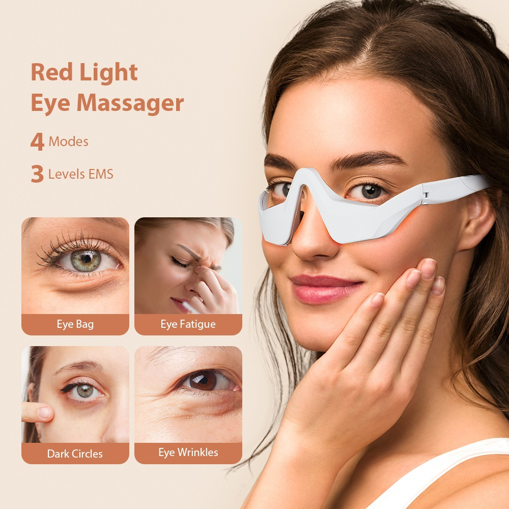 Eye Massager Under Eye Red Lig - Light Therapy Glasses incelemesi ve fiyatı