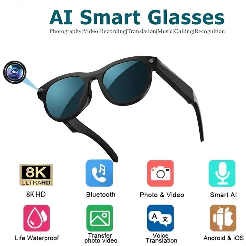 8KHD Smart AI Glasses Color Ch - Smart Glasses Lens incelemesi ve fiyatı