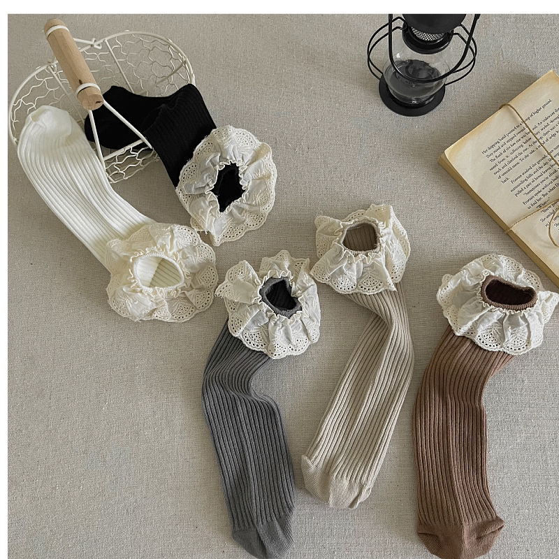 Ruffle Baby Girls Knee High So - Baby Sock Oximeter incelemesi ve fiyatı
