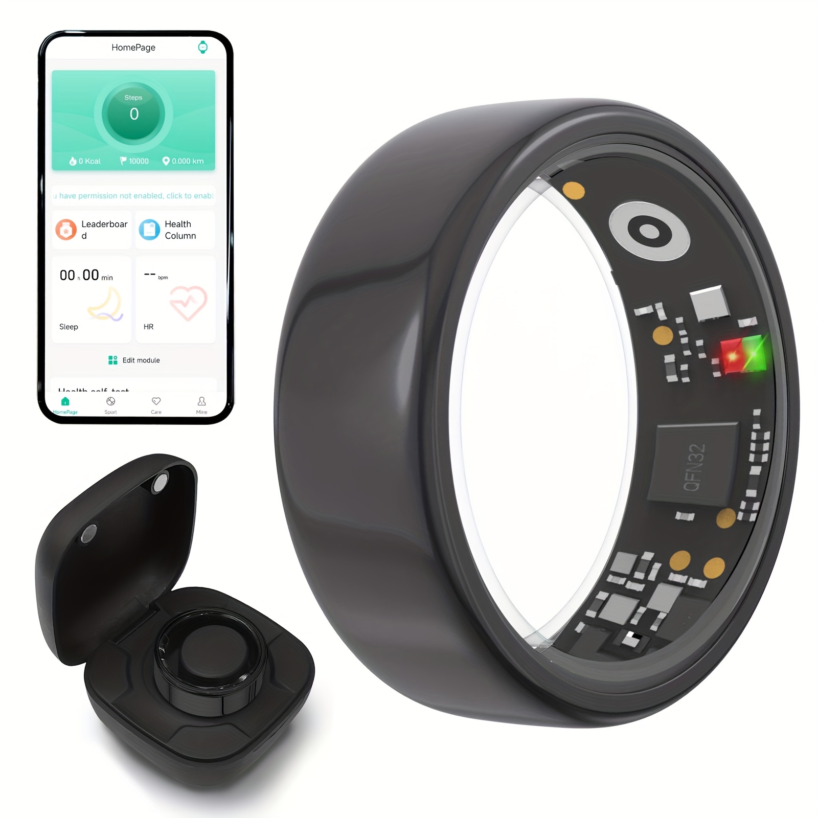 Smart Ring Men Women With Char - Temperature Ring Skin incelemesi ve fiyatı