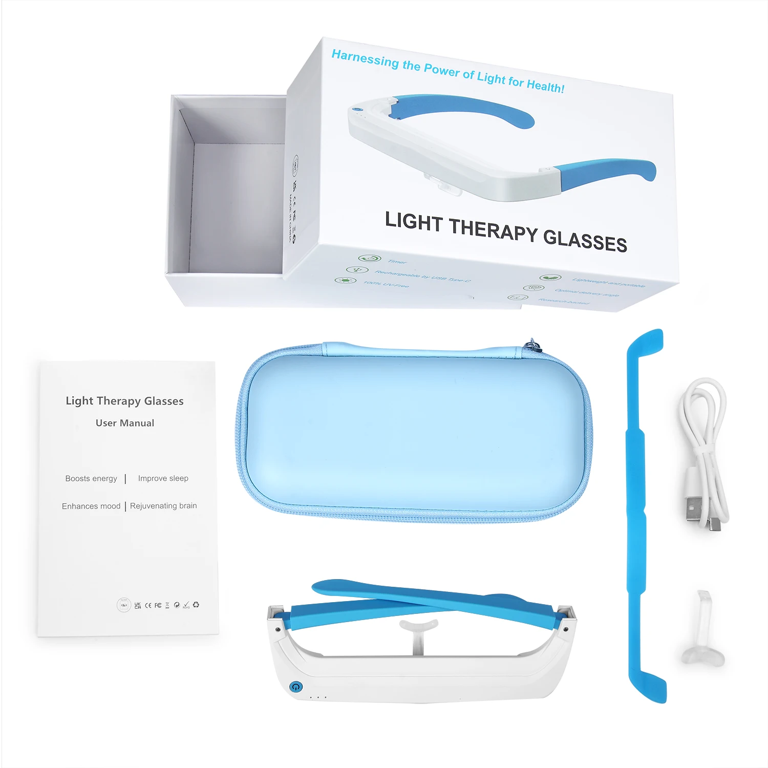 SAD Light Therapy Glasses Red  - Light Therapy Glasses incelemesi ve fiyatı