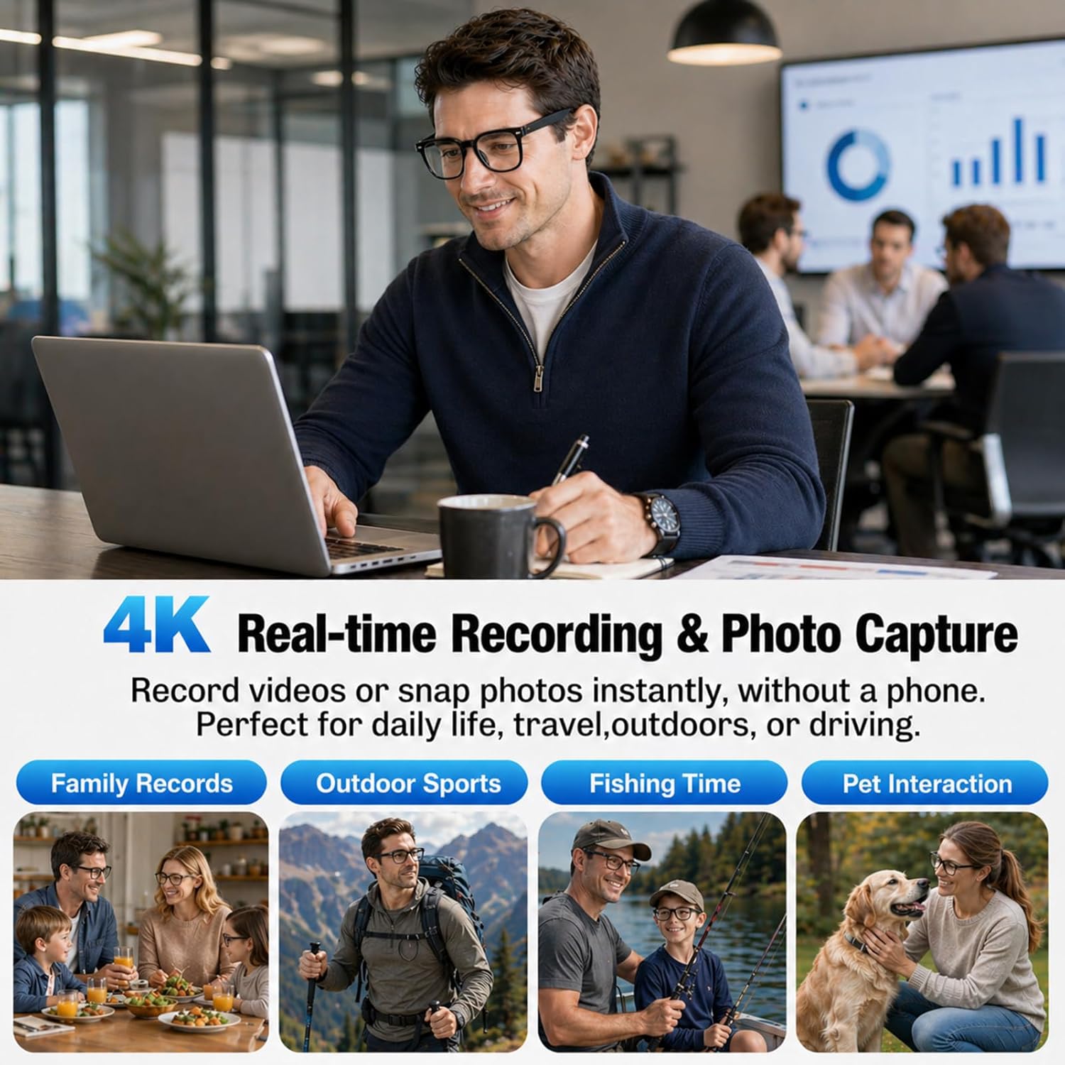 AI Smart Glasses: 4K Camera, R - Smart Glasses Lens incelemesi ve fiyatı