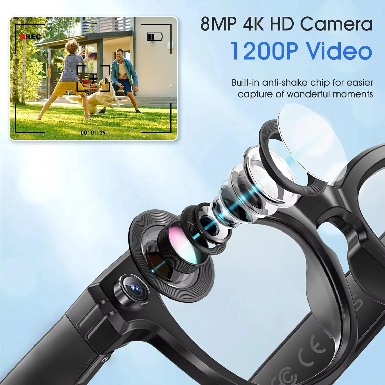 Xiaomi 800W Camera AI Glasses  - Smart Glasses Lens incelemesi ve fiyatı