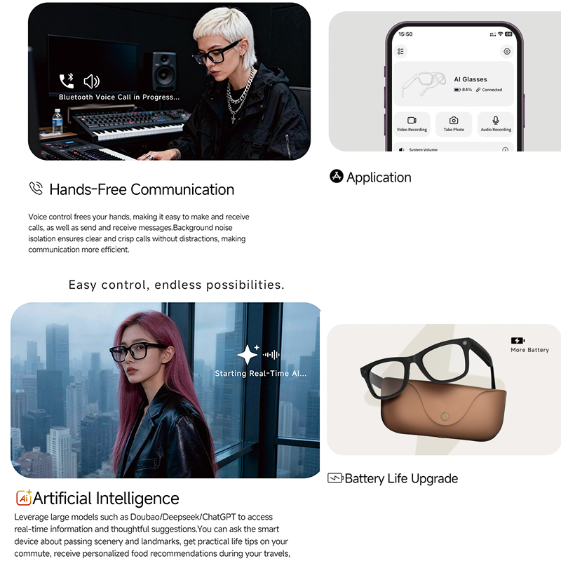2026 Genuine Leather 2000Mah C - Smart Glasses Lens incelemesi ve fiyatı