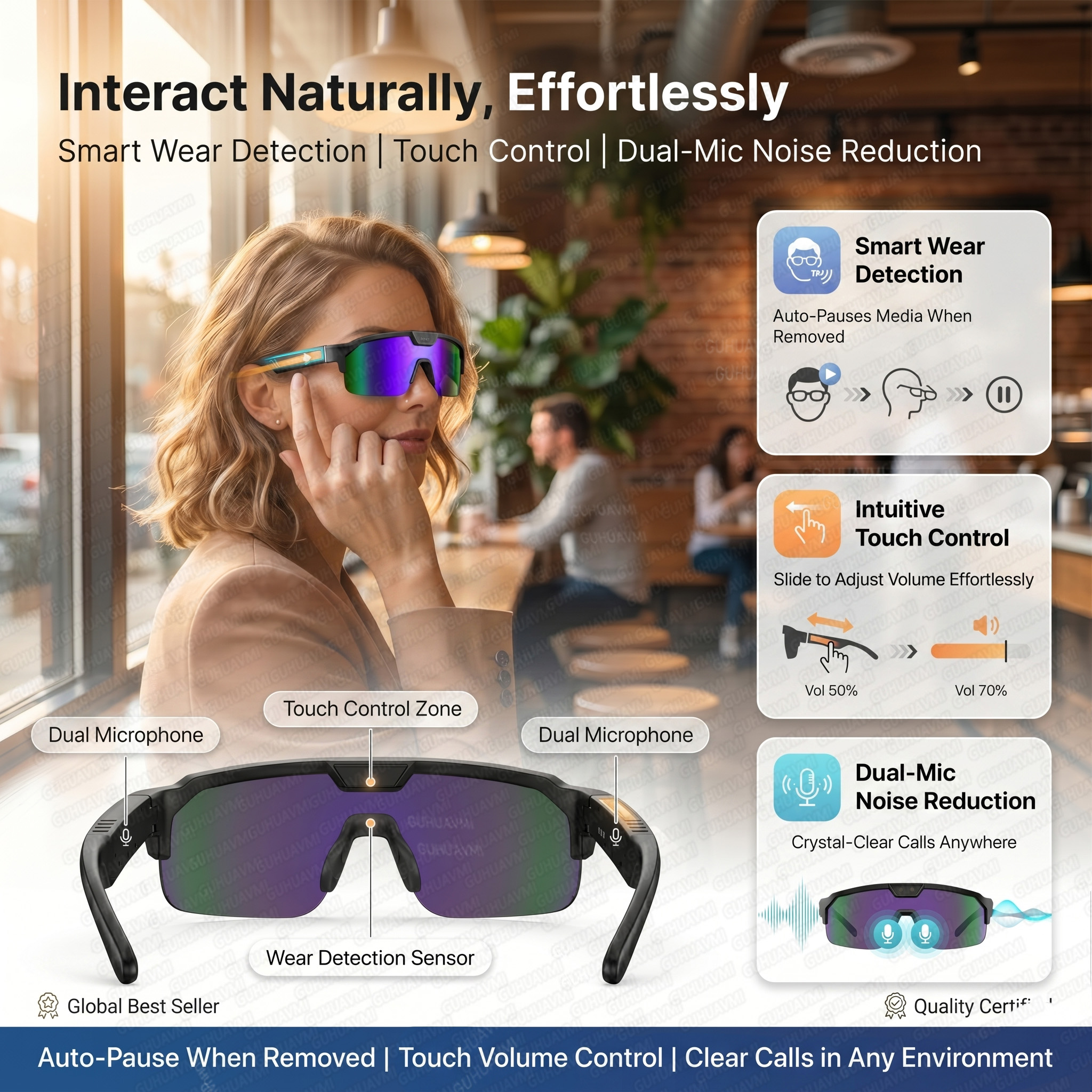 Smart Glasses with 4K HD Anti- - Smart Glasses Lens incelemesi ve fiyatı